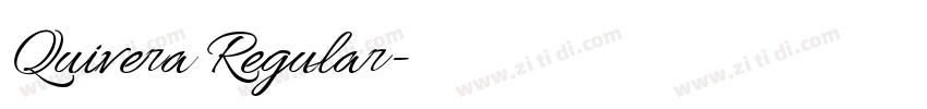 Quivera Regular字体转换 Quivera Regular字体转换